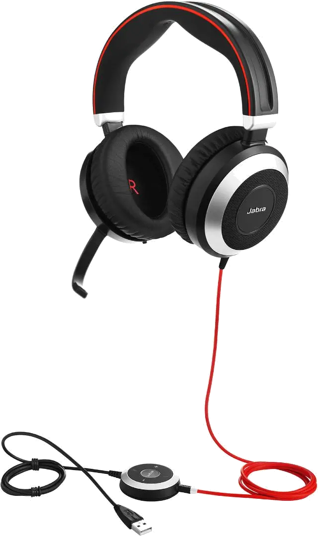 Jabra Evolve 80 UC Stereo USB-A ANC Black