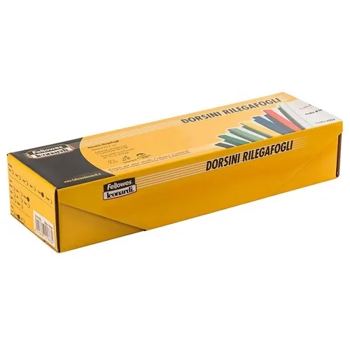 Fellowes Set50 baghete legare6mm 1-60 file negre