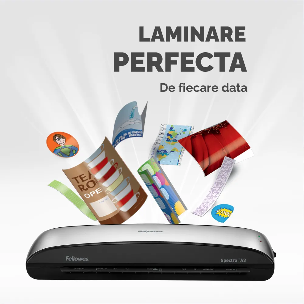 Fellowes Laminator A3 Spectra 125mic 320mm 300mm/min 2role lifestyle