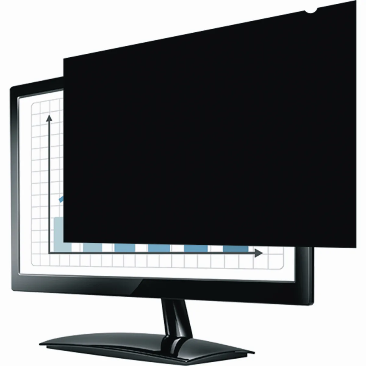 Fellowes Widescreen-PrivaScreen Blackout Privacy Filter 23.8 inch 16:9 (528mm x 297mm) angle