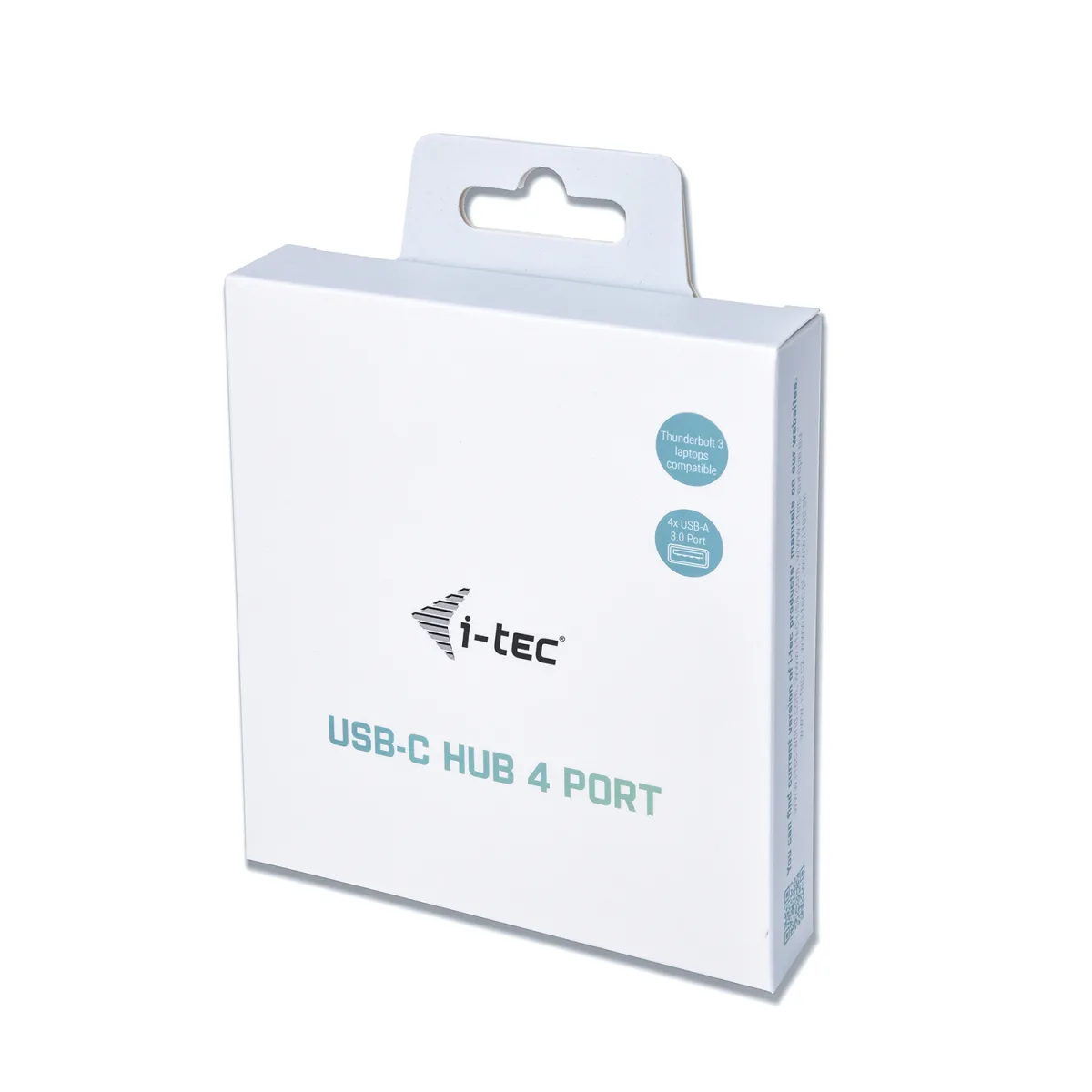 i-Tec Metal Hub USB-C 3.0 4 porturi USB-A constructie din aluminiu Space Grey angle