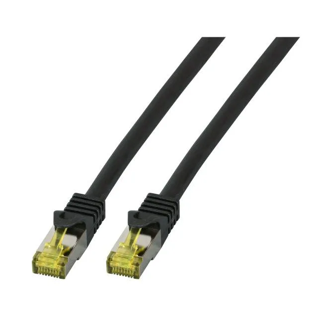 PATCH CORD S/FTP LOGILINK Cat6a, LSZH, cupru, 1.5 m, negru, AWG26, dublu ecranat "CQ3043S"