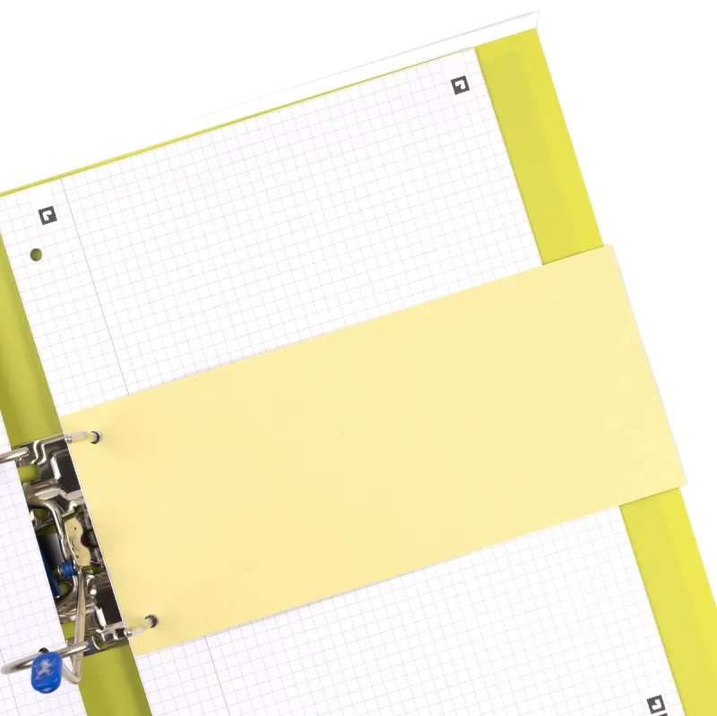 Oxford Separatoare biblioraft Blue Angel 105x240mm galbene, set 100