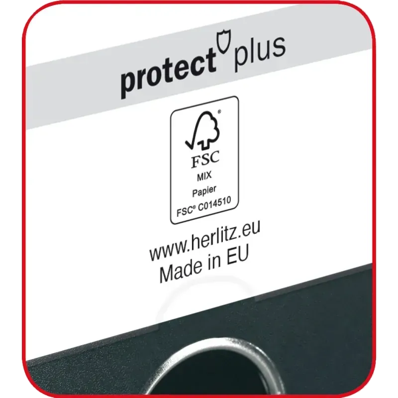 Herlitz Biblioraft dublu plastifiat 8cm maro, margini metalice 