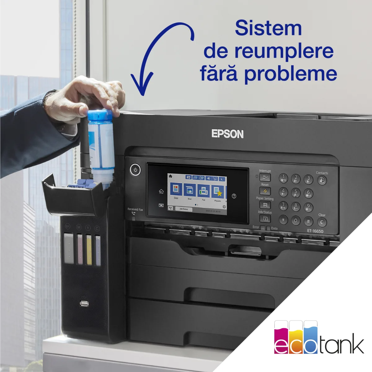 Epson EcoTank L15160 multifunctional CISS A3+ fax C11CH71402 lifestyle