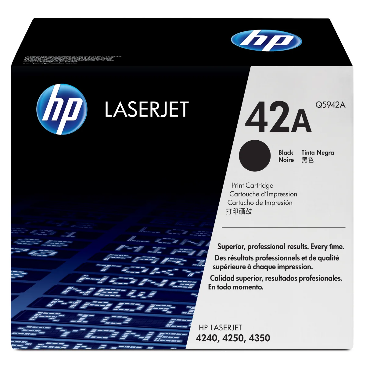 HP Toner original 42A Negru 10000 pag (Q5942A) angle