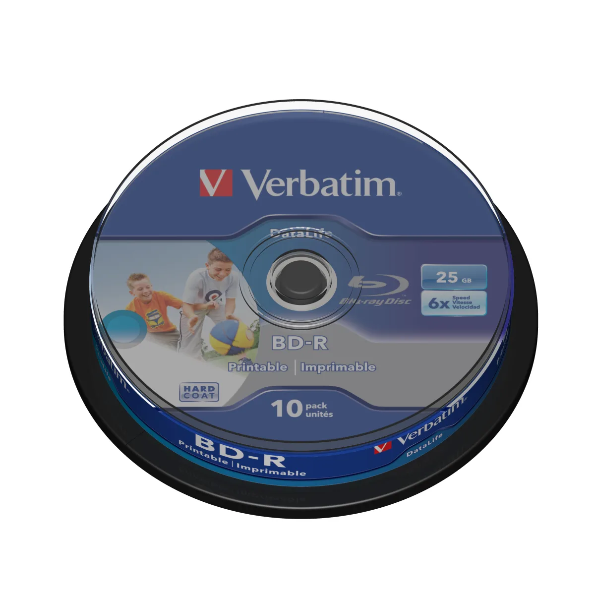 Verbatim Set 10, Blu-ray Disc BD-R SL Datalife 25GB, 6x, Wide Inkjet Printable