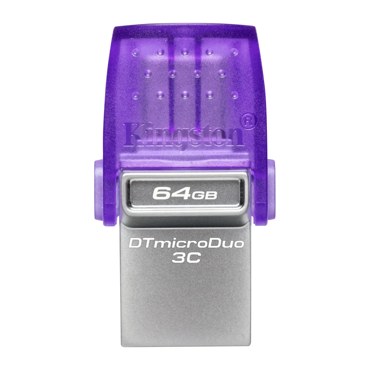 Kingston DataTraveler microDuo 3C, 64GB, USB 3.2 Gen1, USB-A/USB-C angle