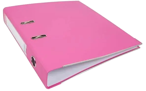 Noki Biblioraft plastifiat 7.5cm roz, margini metalice 