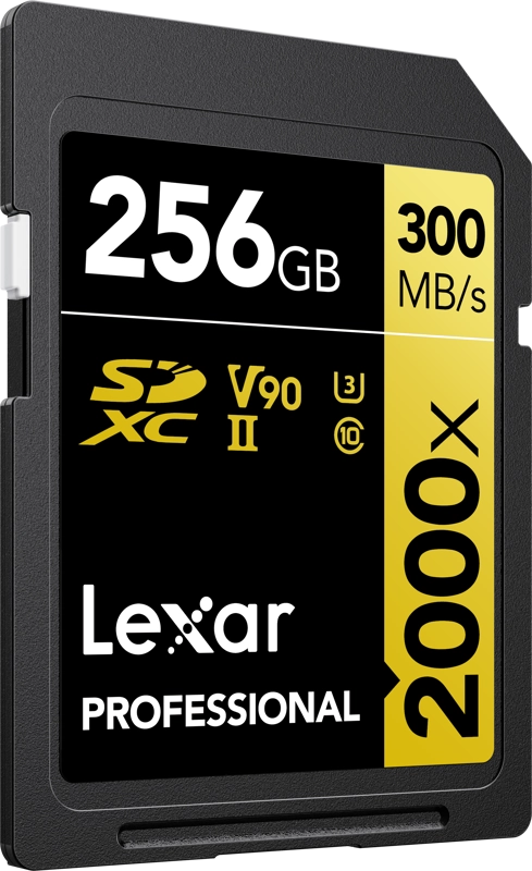 Lexar SDXC Pro 2000X UHS-II U3 R300/W260 (V90) 256GB 