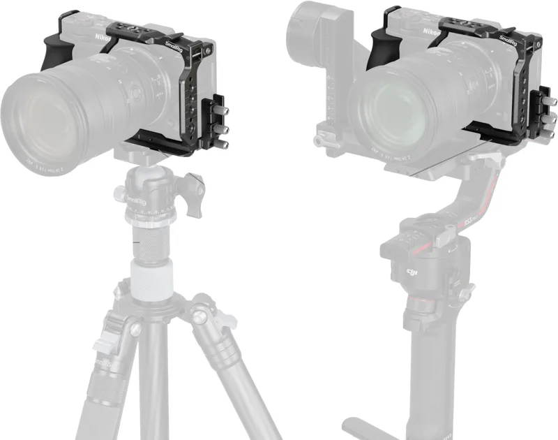 SmallRig HawkLock Cage 5904 pentru Nikon ZR, Arca-Swiss si sina NATO 