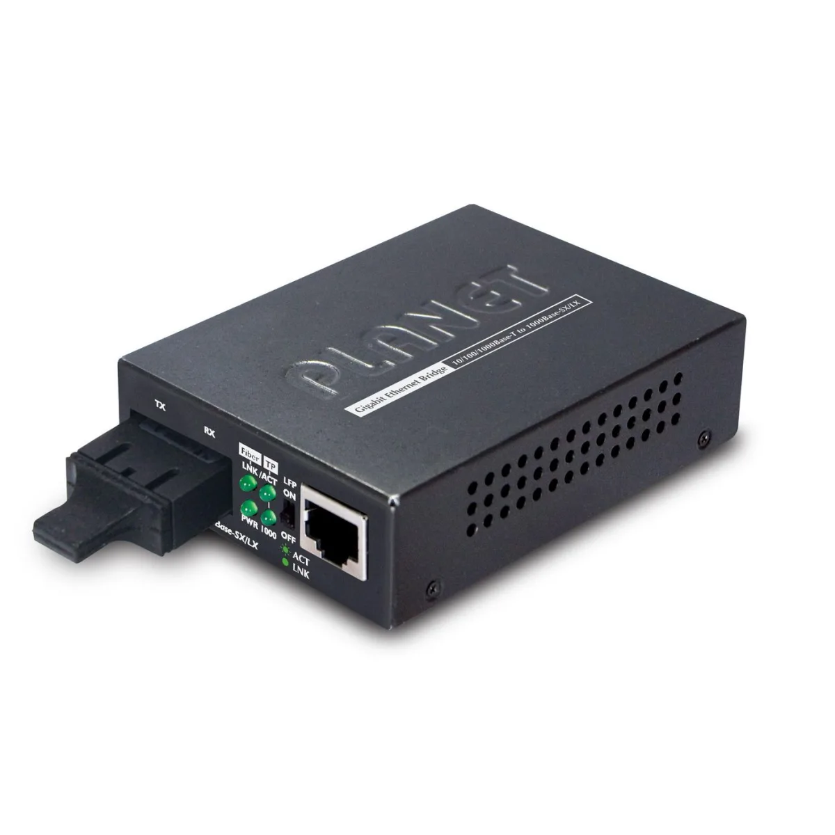 Planet GT-802S, 10/100/1000Base-T to 1000Base-LX Smart Gigabit