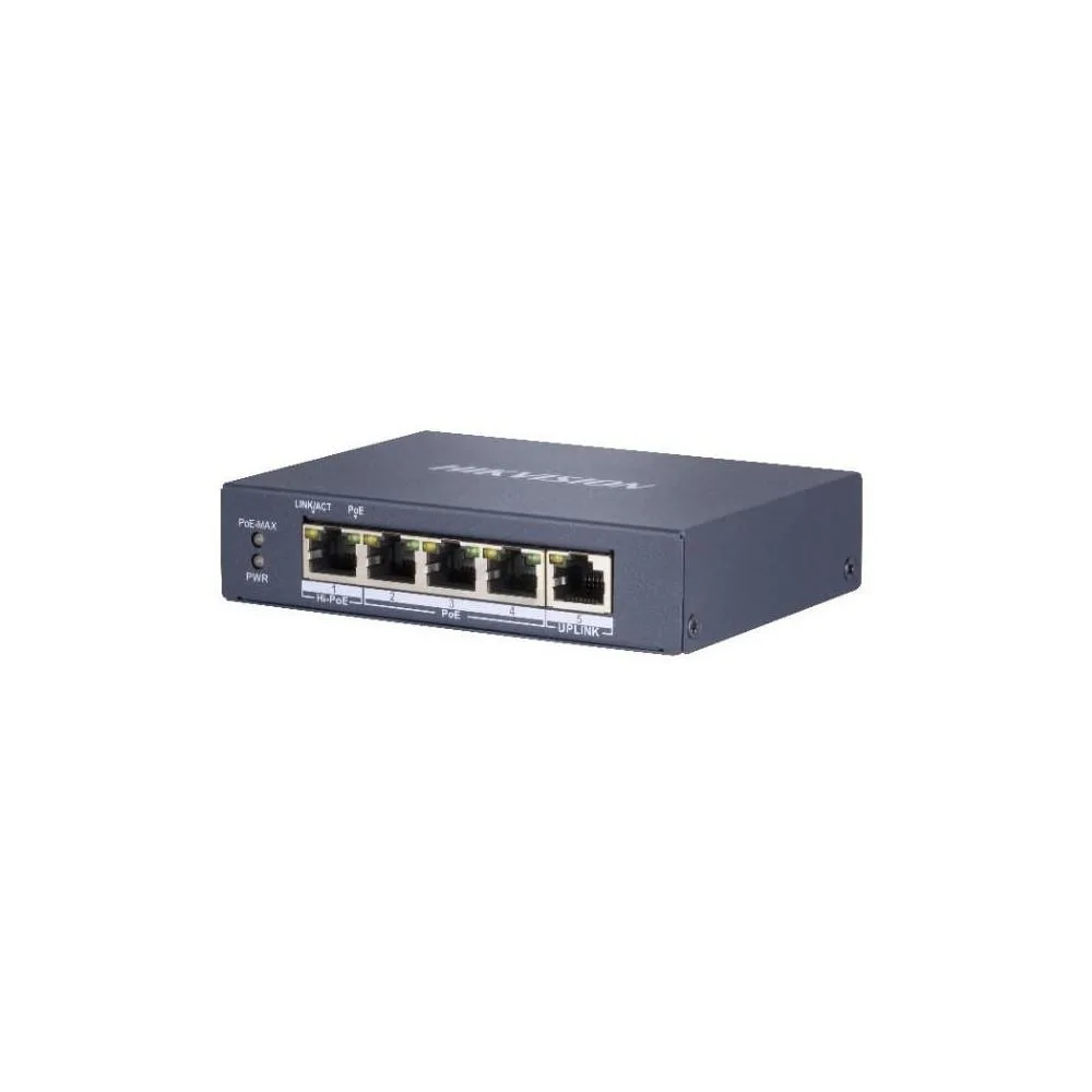 Hikvision DS-3E0505HP-E switch 5 porturi Hi-PoE PoE