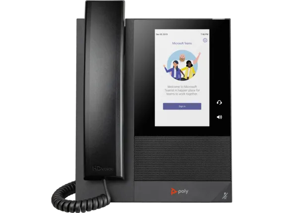 HP Poly CCX 400 Business Media Phone for Microsoft Teams and PoE-enabled