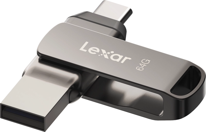 Lexar JumpDrive Dual Drive D400 Type-C/Type-C & Type-A, up to 130MB/s read (USB 3.1) 6 
