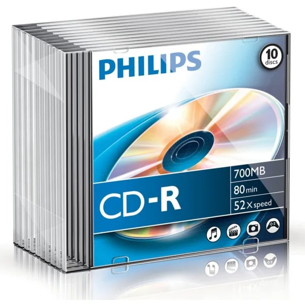 Philips CD-R Extra Protection 52x, 700MB, Slim Case