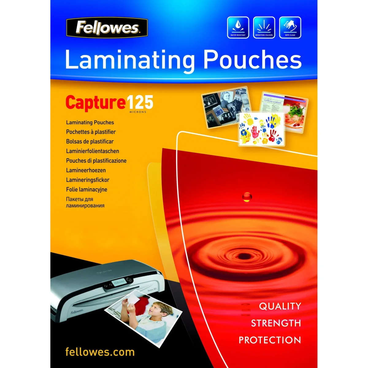 Fellowes Folie laminat A4 125mic 100buc top
