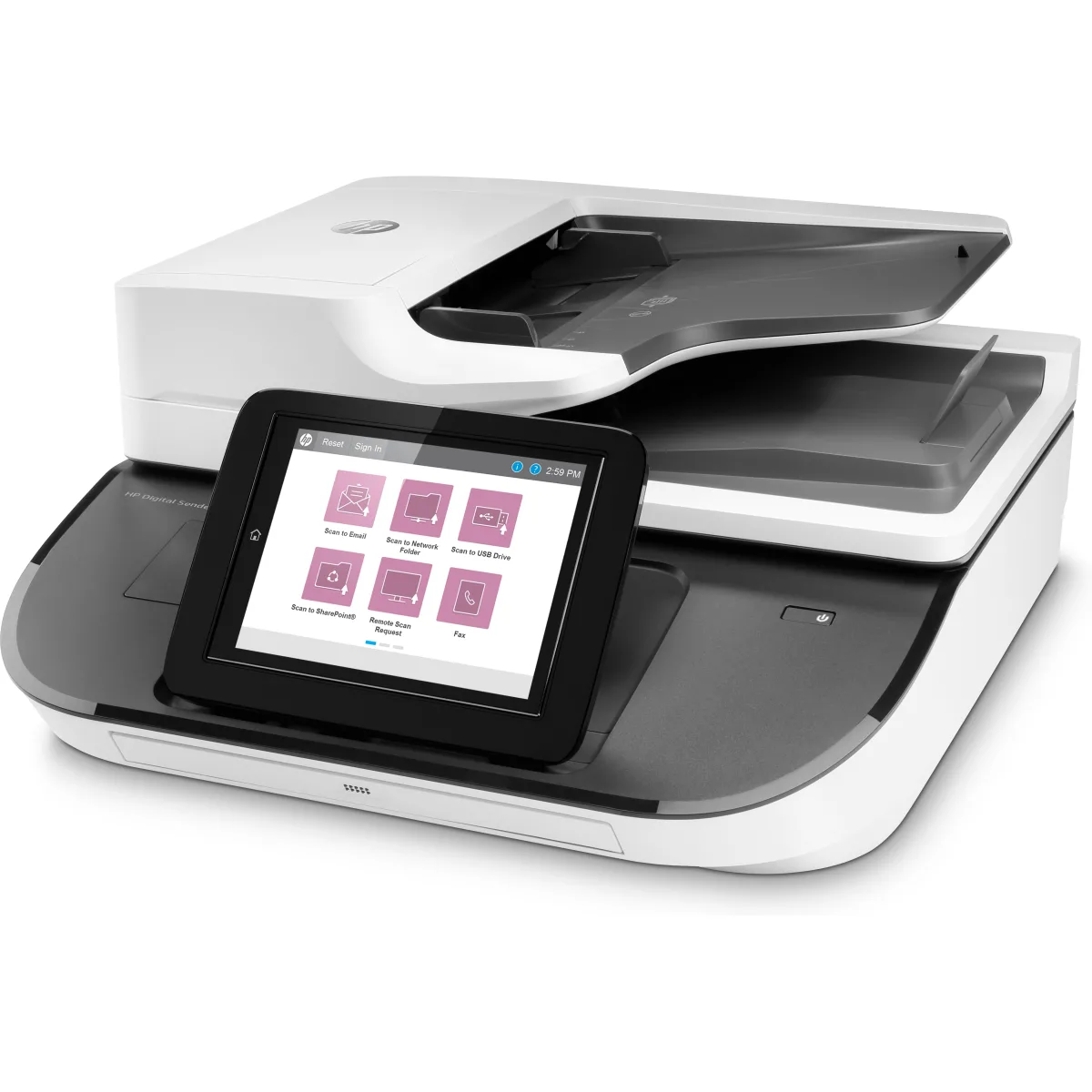 HP Digital Sender Flow 8500 fn2 statie scanare OCR angle