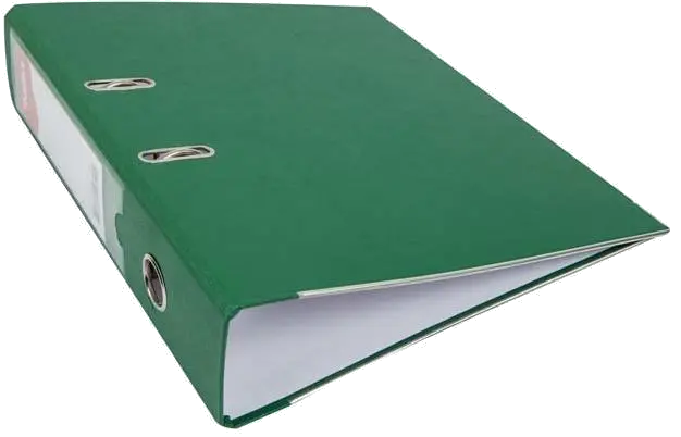 Noki Biblioraft plastifiat 7.5cm verde, margini metalice 