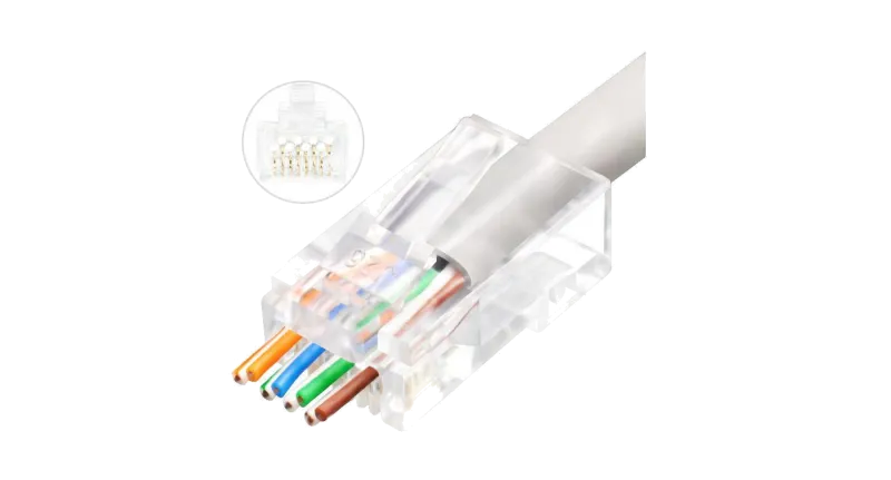 MicroConnect Set 50 mufe RJ45 Cat6 UTP EZ Plug