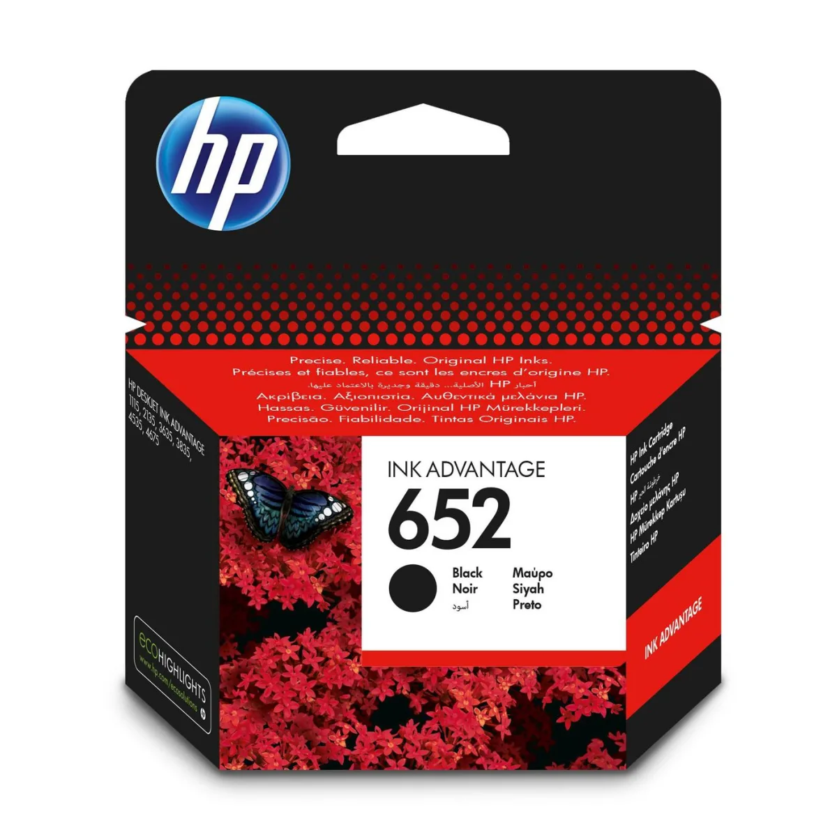 HP F6V25AE No. 652 Cartus inkjet Black ORIGINAL, 360 pagini