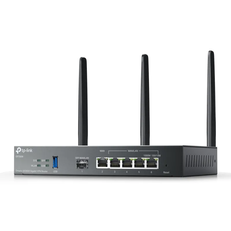 TP-Link ER706W router VPN Wi-Fi 6 AX3000 Gigabit Omada 