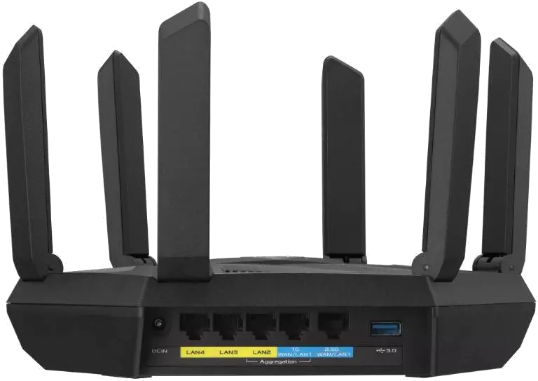 Asus Router wireless AXE7800 tri band Wi-Fi 6E 