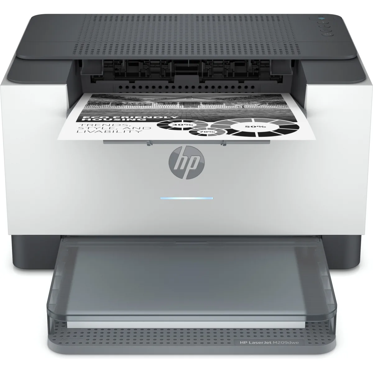 LaserJet M209dwe imprimanta laser mono A4 HP+ (6GW62E) angle