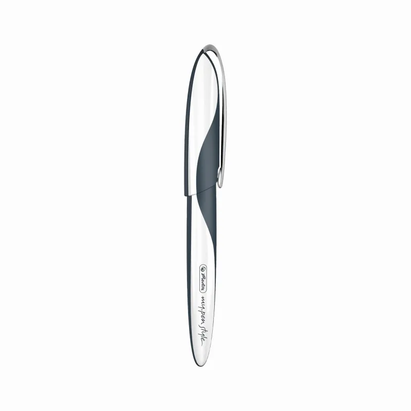 Herlitz Stilou MyPen Style penita M grip ergonomic alb/gri