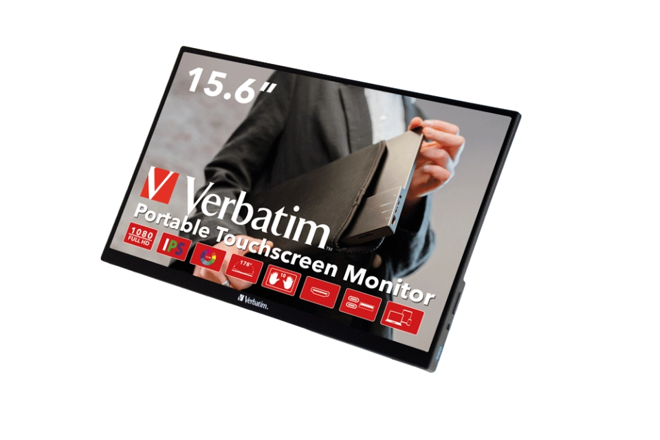 Verbatim PMT-15 monitor portabil touchscreen 15.6 inch IPS FHD 