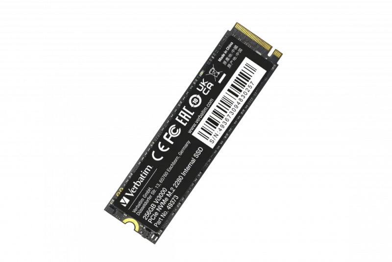 Verbatim VI3000 SSD intern 256GB PCIE NVME M.2 SSD 3000 MB/s citire si 2900 MB/s scriere 