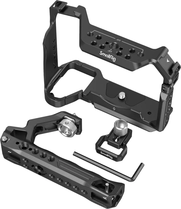 SmallRig Basic Cage Kit 3668C Sony A7R V, A7 IV si A7S III, maner ARRI 