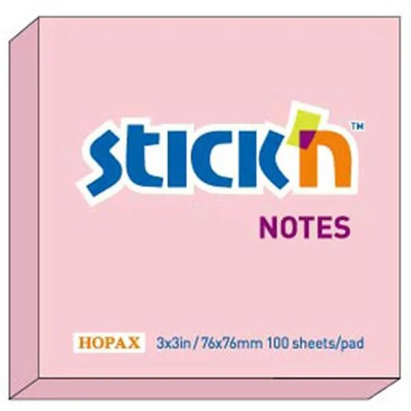 Hopax Notes adeziv 76x76mm 100 file roz pastel
