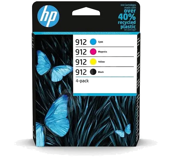 HP Set 4 cartuse No. 912 Original, Negru/Cyan/ Magenta/ Yellow