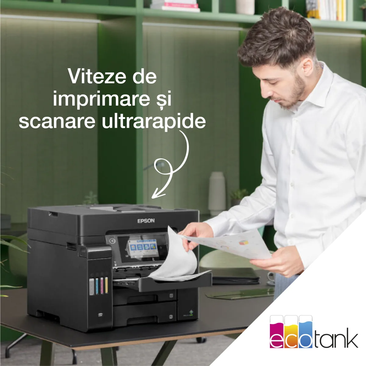 Epson EcoTank L6550 multifunctional CISS A4 fax C11CJ30402 angle