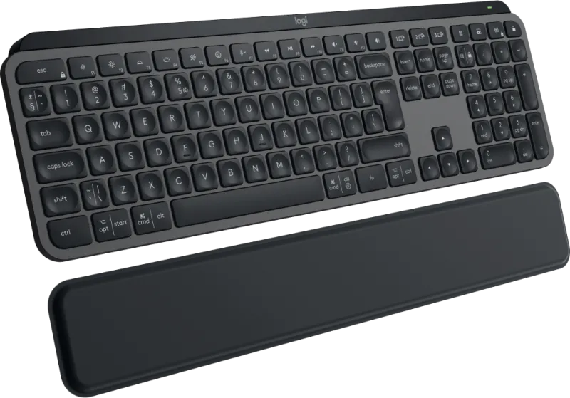 Logitech MX Keys S Plus US International, Graphite, cu Palm Rest 