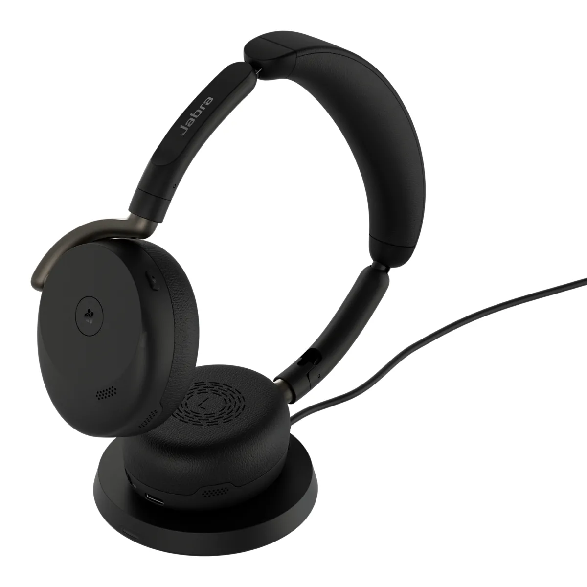 Jabra Casti Evolve3 65 Flex Teams stereo USB-A Link 390a, pad incarcare 