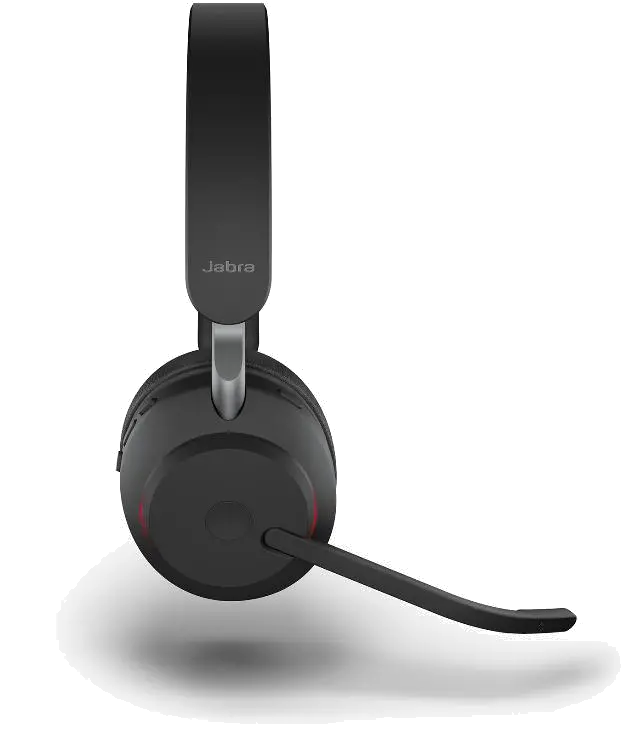 Jabra Casca EVOLVE2 65 MS 26599-999-889, binaural, On-Ear, Bluetooth, USB-C, stand incarcare 