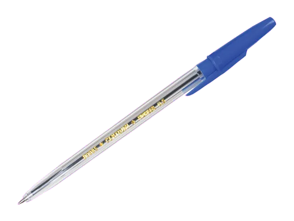 Office Pix de unica folosinta albastru 0.7 mm corp transparent 50 buc