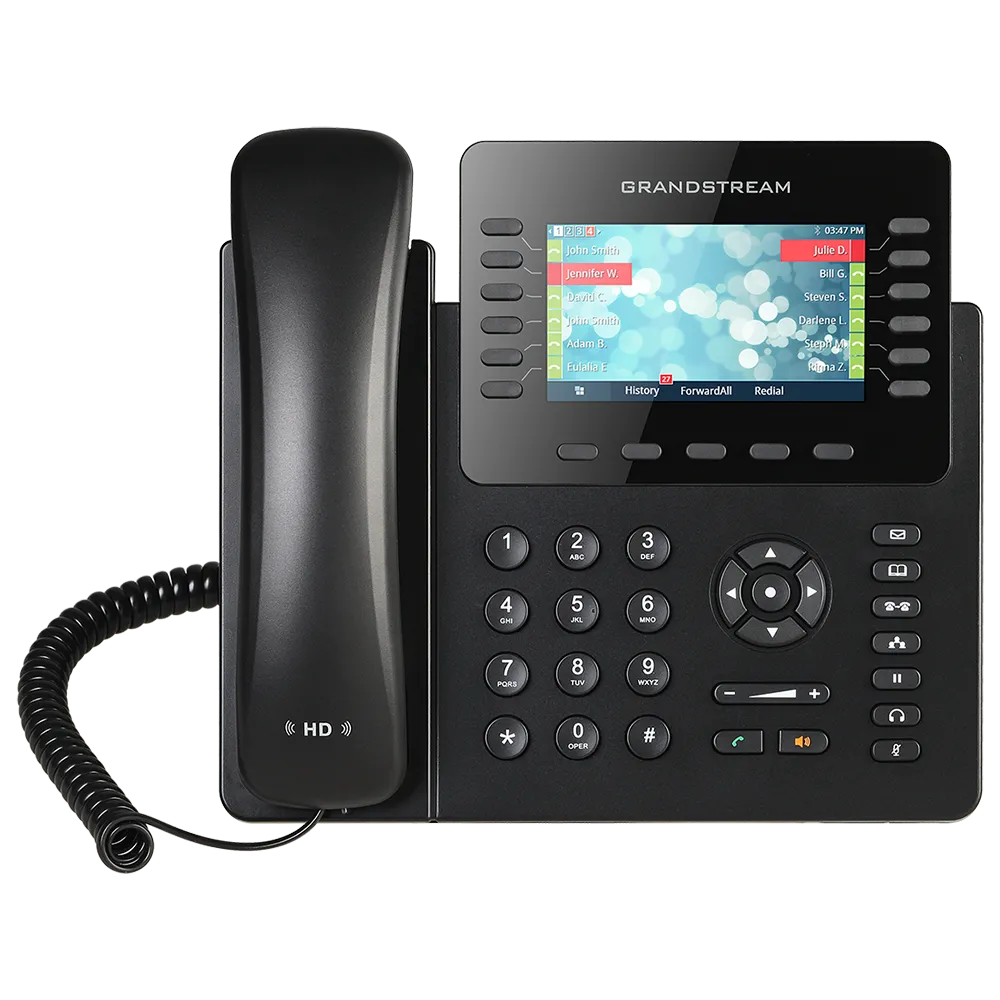 Grandstream Networks GXP2170 High-end IP phone, 6 SIP accounts, 12 lines, 2x GbE PoE 