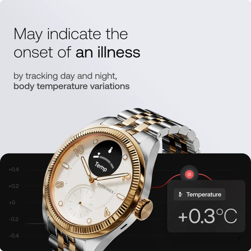 Withings ScanWatch Nova Brilliant 39mm - Gold 