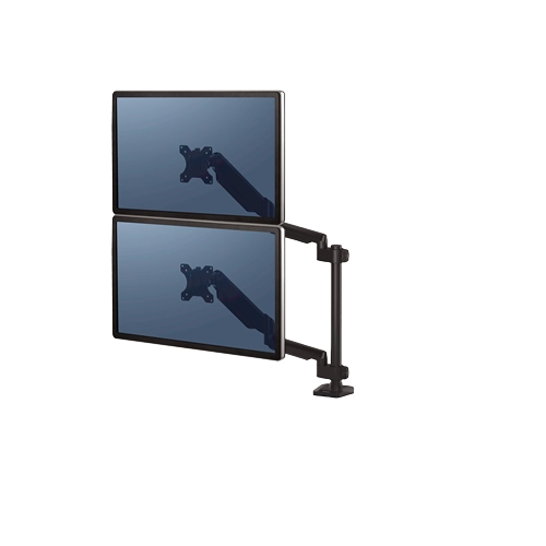 Fellowes Platinum Series Dual Stacking Monitor Arm Black 