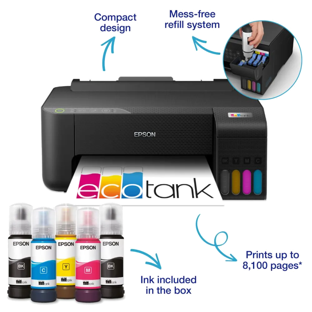 Epson Imprimanta inkjet color CISS L1270 A4 33ppm alb-negru/15ppm color USB 2.0 WI-FI 