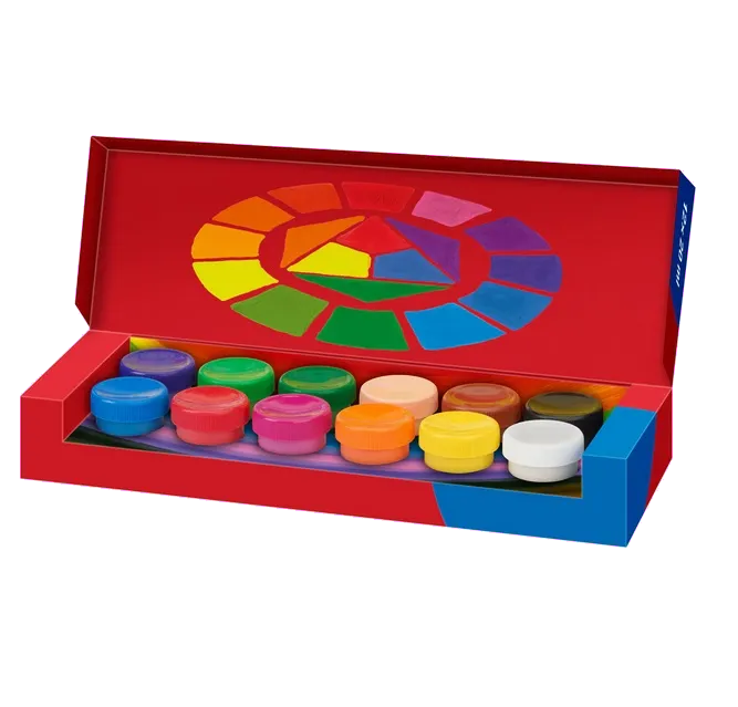 Faber-Castell Guase 12 culori in recipiente 20 ml cu capac