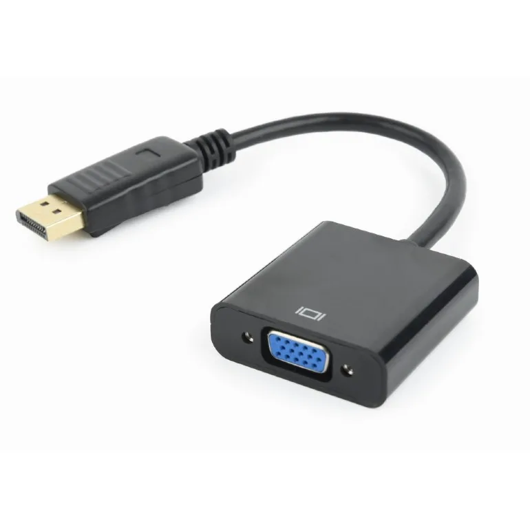 Gembird Adaptor DisplayPort (Tata) la VGA (Mama), 0,10m, negru