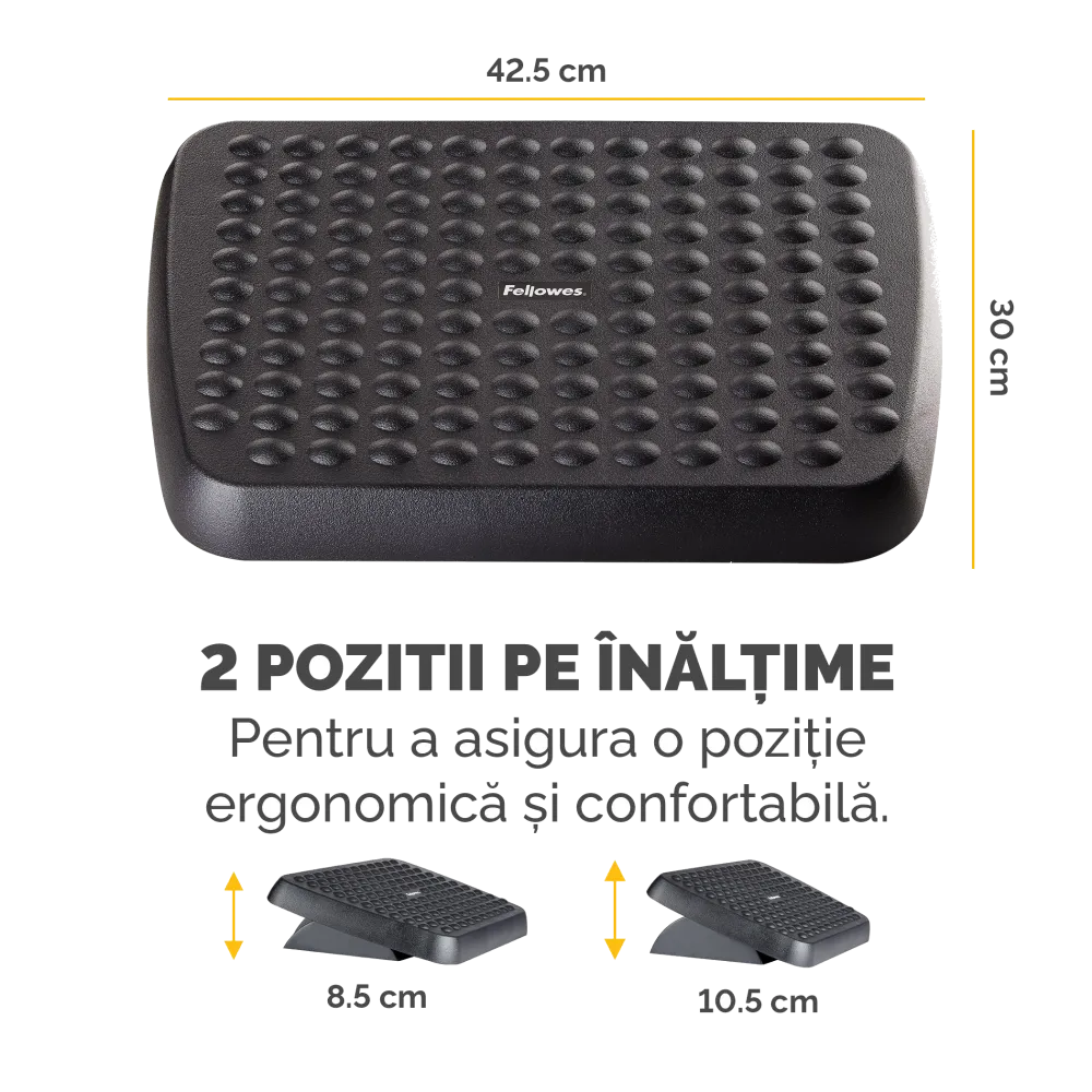 Fellowes Standard Adjustable Foot Rest - Suport ergonomic pentru picioare 