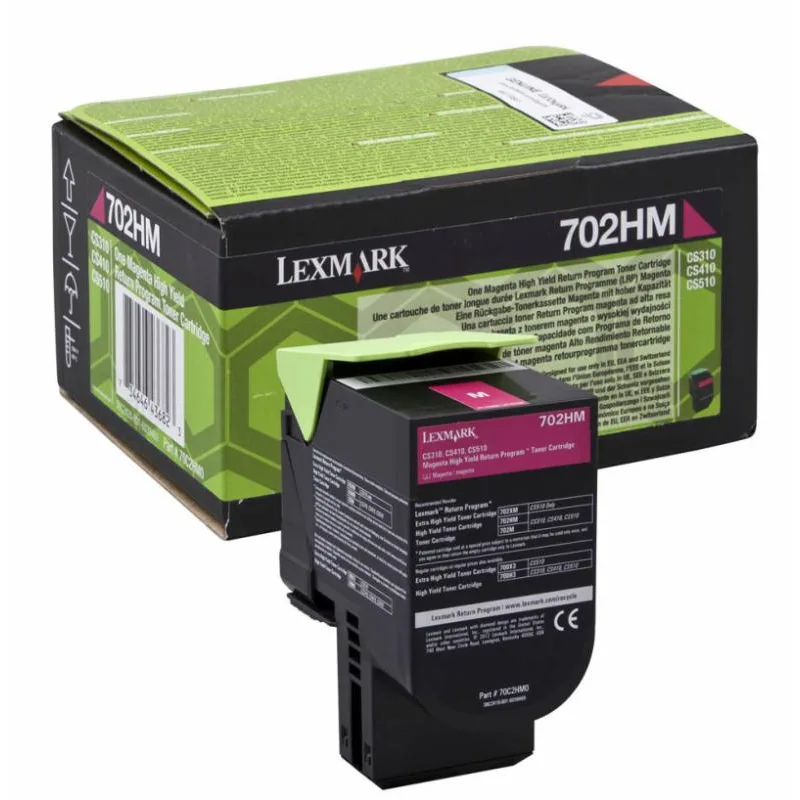 Lexmark 70C2HM0 Cartus toner Magenta, ORIGINAL, Return Program, High Capacity, 3000 pag