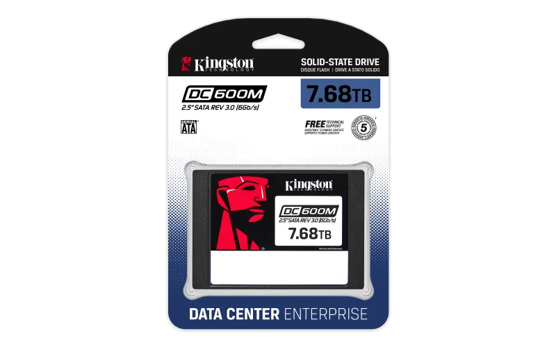 Kingston 7.68TB DC600M 2.5inch SATA3 SSD 