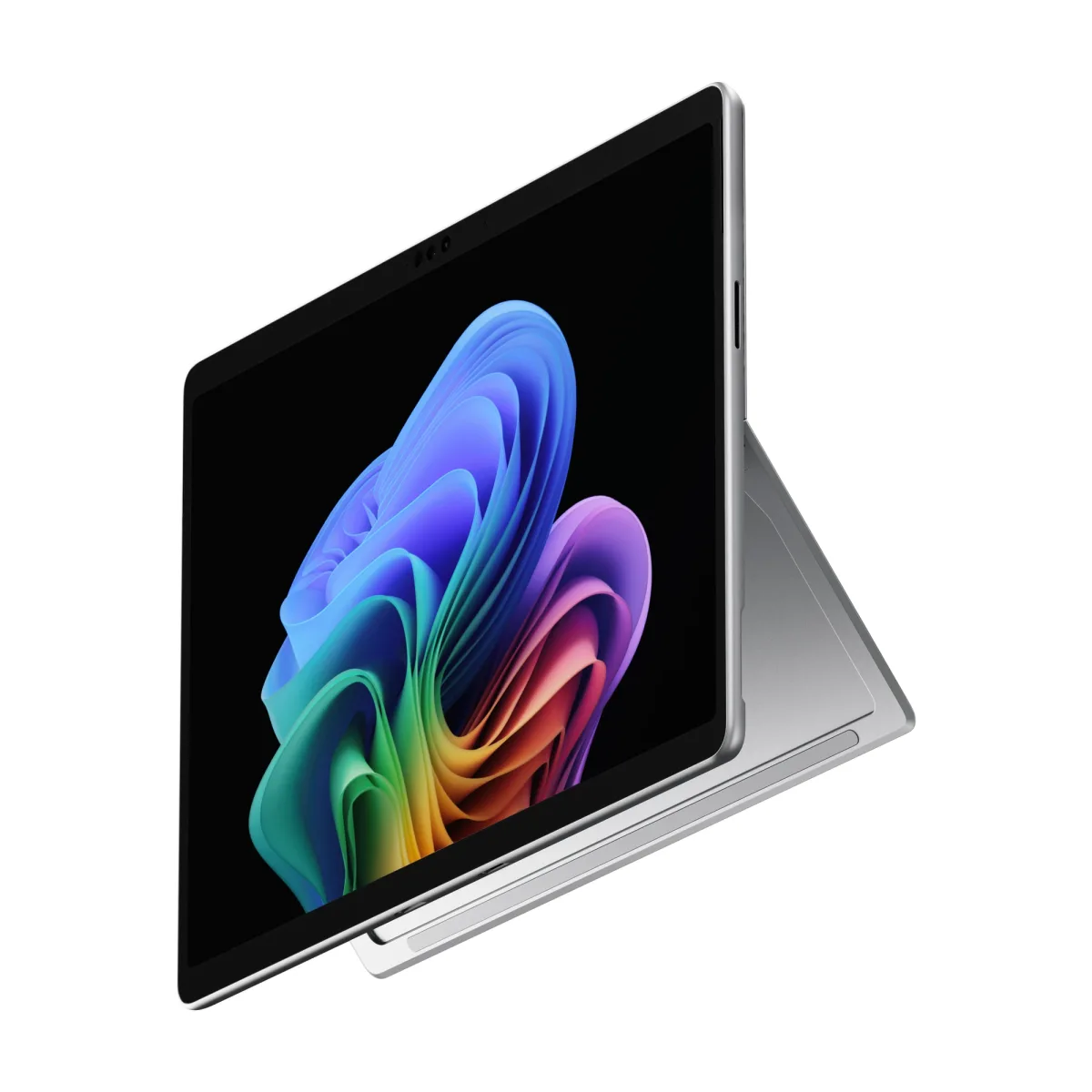 Microsoft Surface Pro 12 Copilot+ PC OLED 13 inch, Core Ultra 7 366H, 32GB RAM, 512GB SSD, Platinum, fara alimentator angle