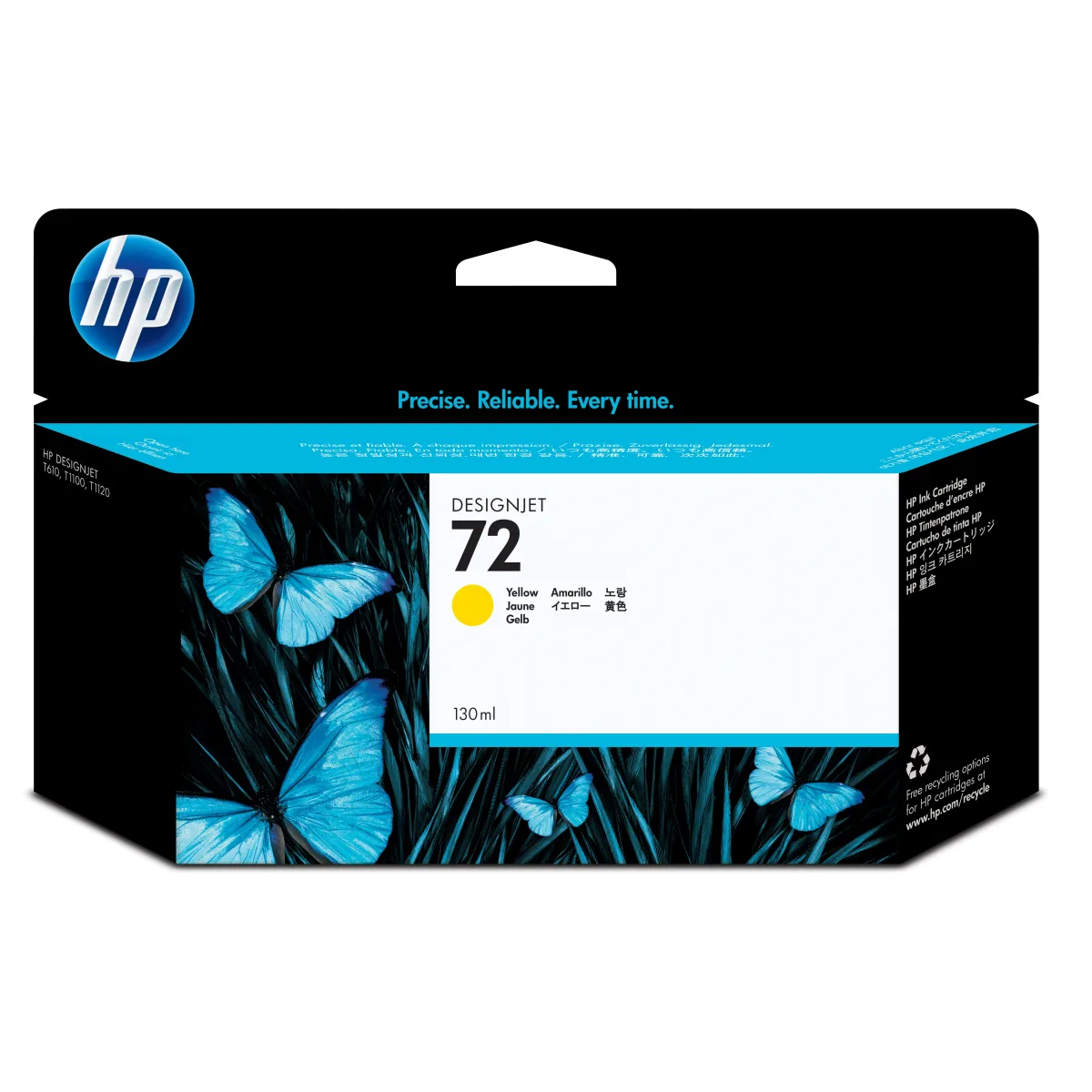 HP C9373A No. 72 Cartus inkjet yellow ORIGINAL, 130ml